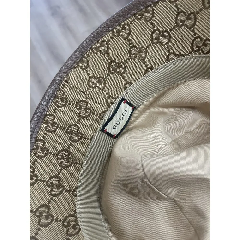 Gucci GG canvas bucket hat size Medium M SF
